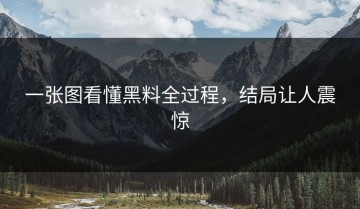 一张图看懂黑料全过程，结局让人震惊