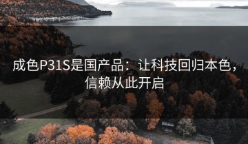 成色P31S是国产品：让科技回归本色，信赖从此开启
