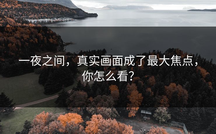 一夜之间，真实画面成了最大焦点，你怎么看？