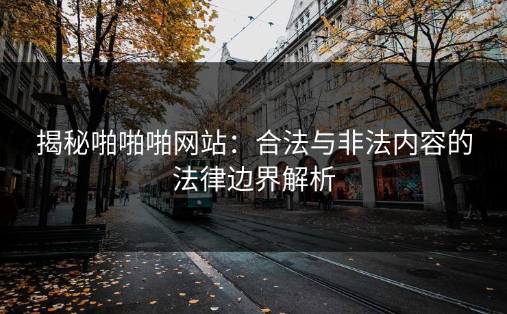 揭秘啪啪啪网站：合法与非法内容的法律边界解析